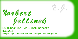 norbert jellinek business card